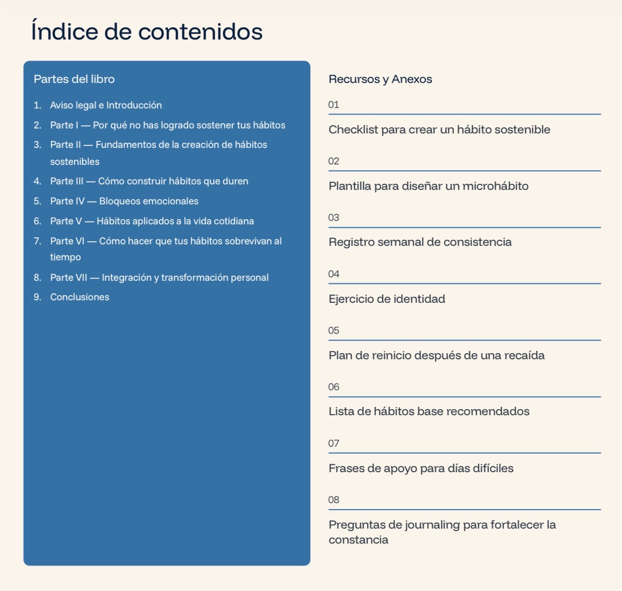 HABITOS SOSTENIBLES